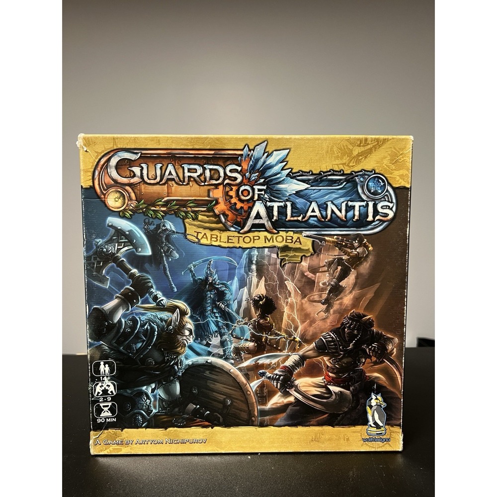 Guards of Atlantis Tabletop MOBA Board Game 2017 Wolff 1st Edition Complete